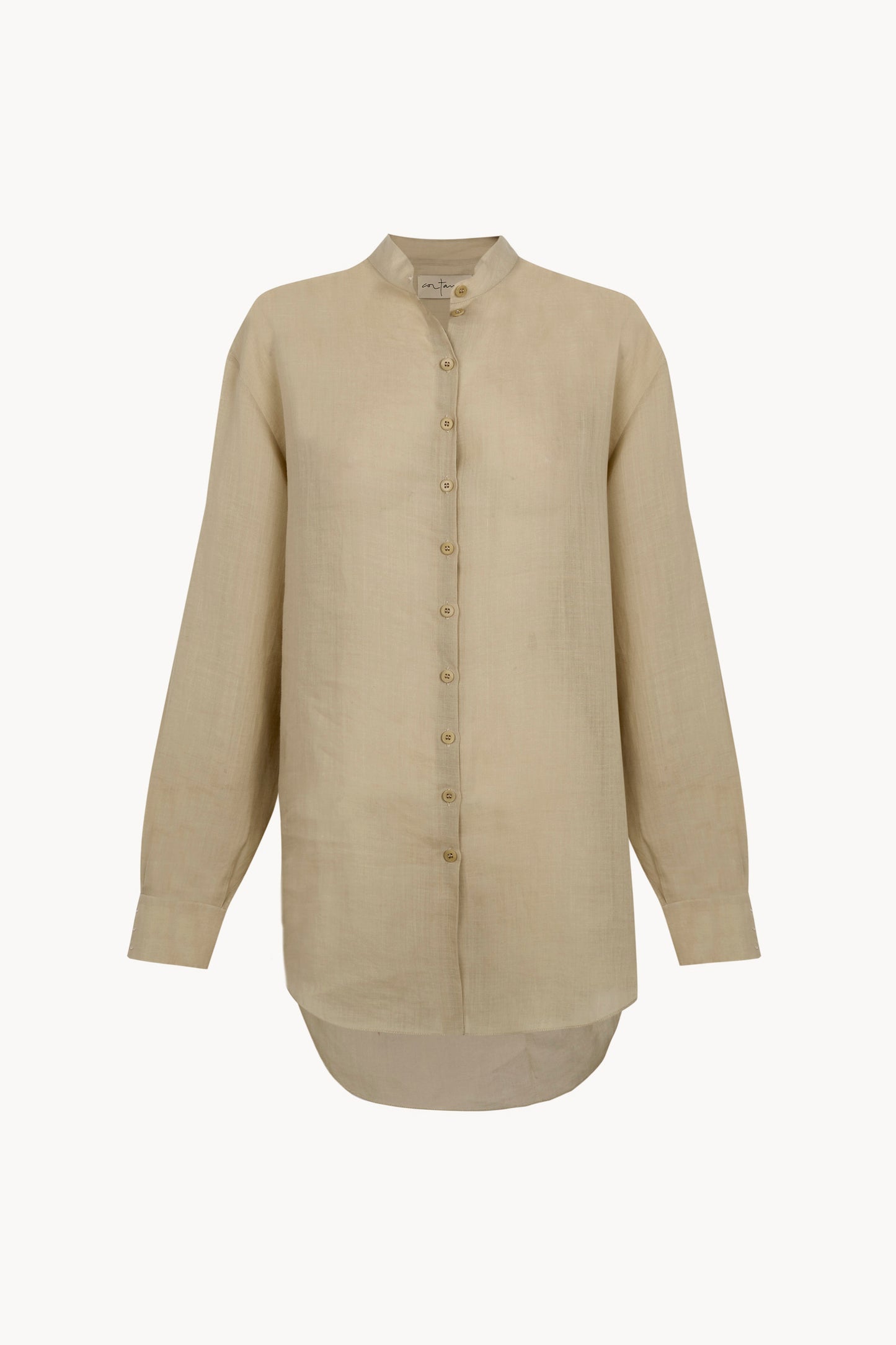 Raoul, camisa de ramio beige