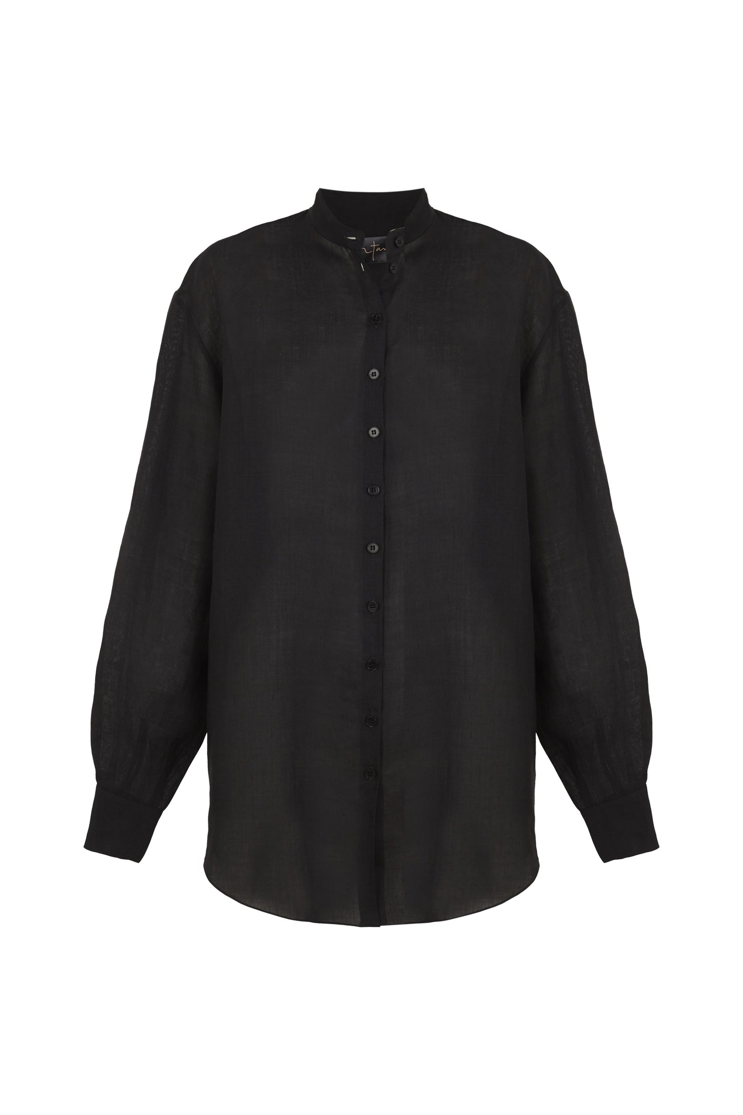 Raoul, grey oversized ramie shirt