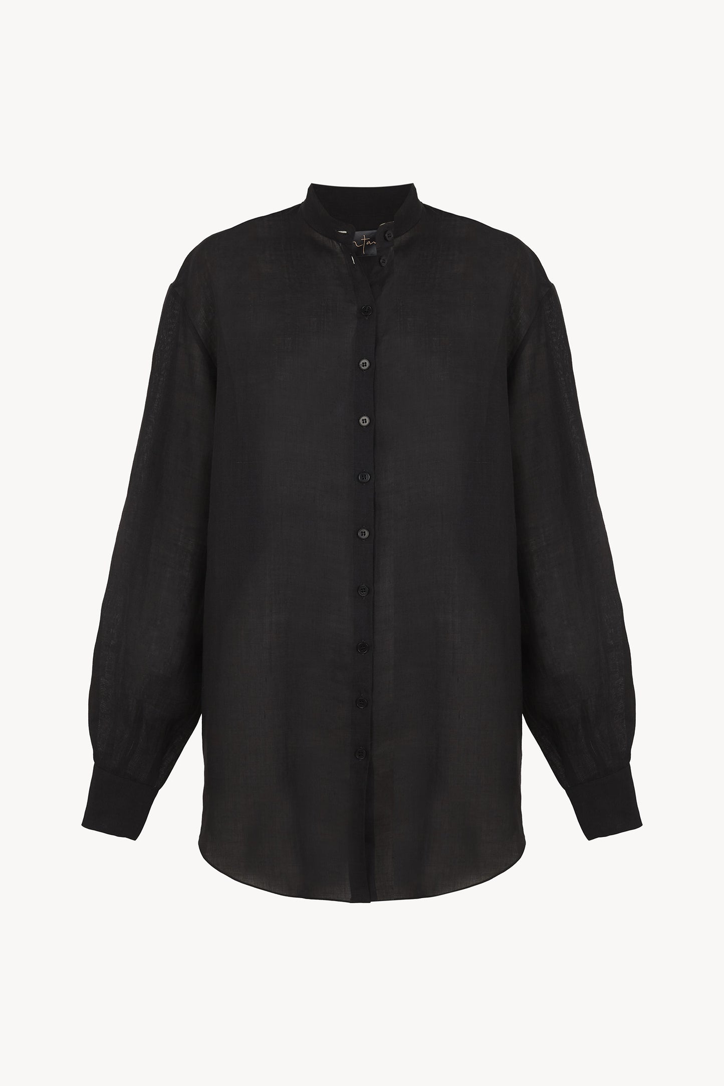 Raoul, grey oversized ramie shirt