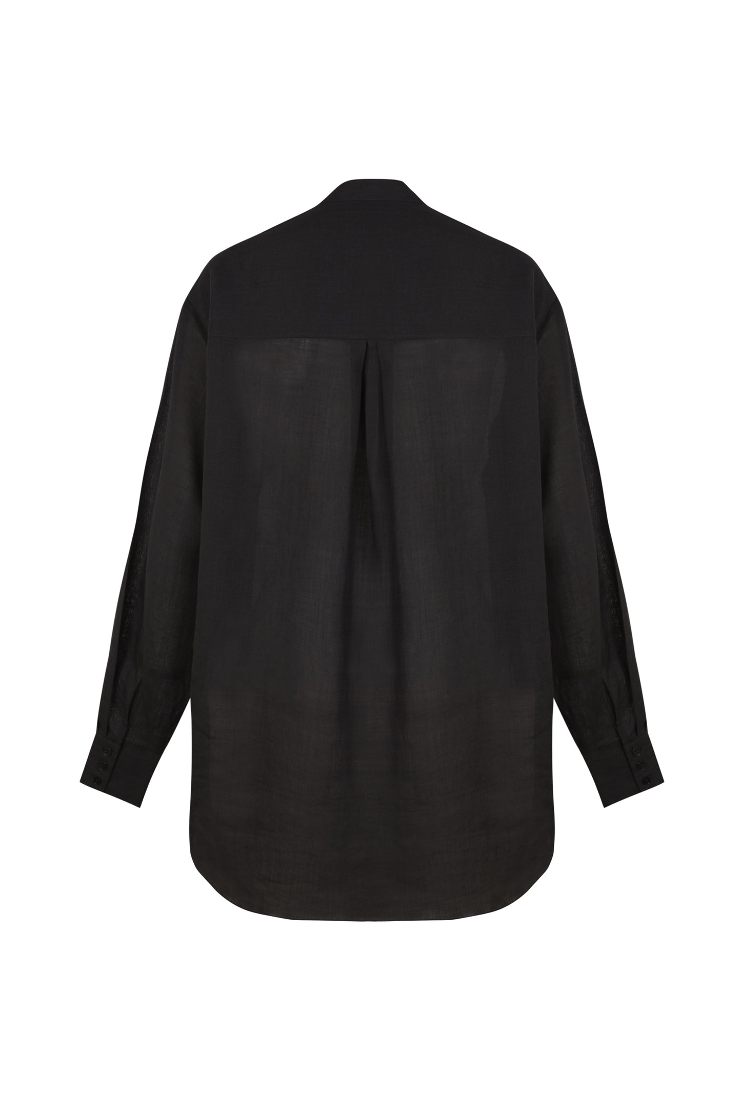 Raoul, grey oversized ramie shirt