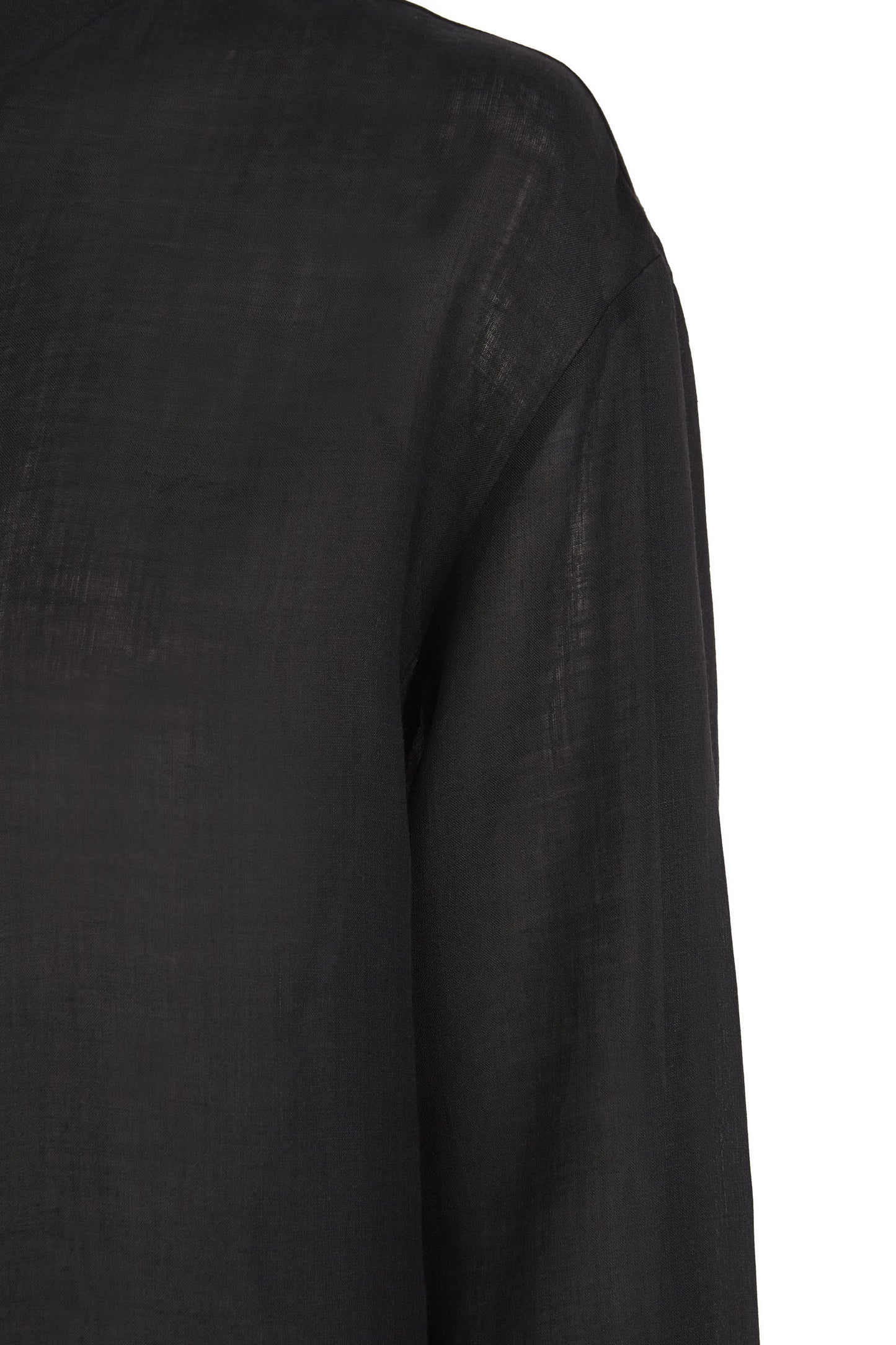 Raoul, grey oversized ramie shirt