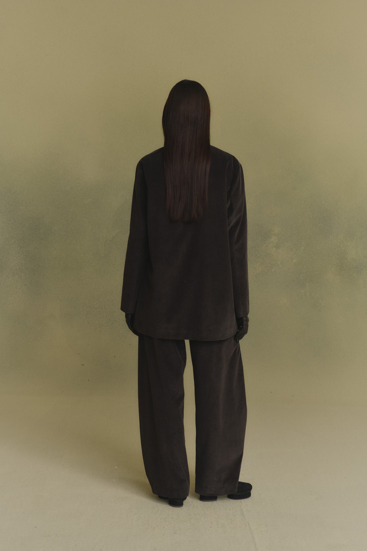 Eracle, oversized grey chocolate blazer