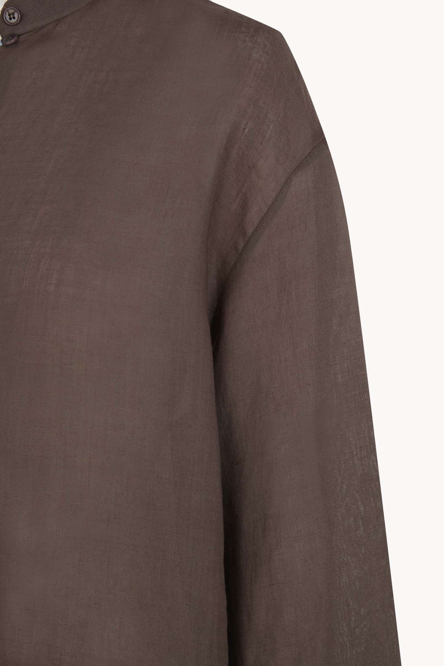Raoul, purple-brown ramie shirt