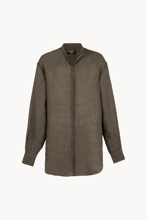 Raoul, camisa de ramio verde gris