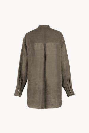 Raoul, camisa de ramio verde gris