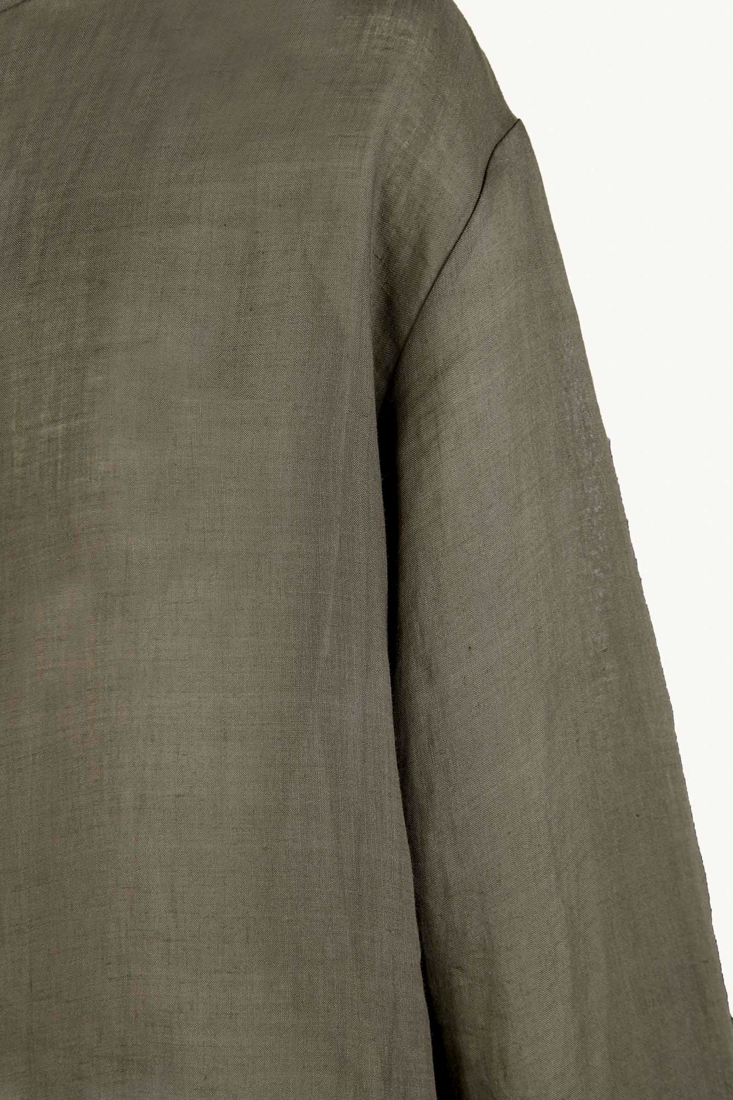 Raoul, camisa de ramio verde gris