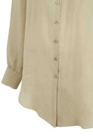 Raoul, light gray ramie shirt