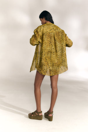 Raoul, camisa de ramio llimona print