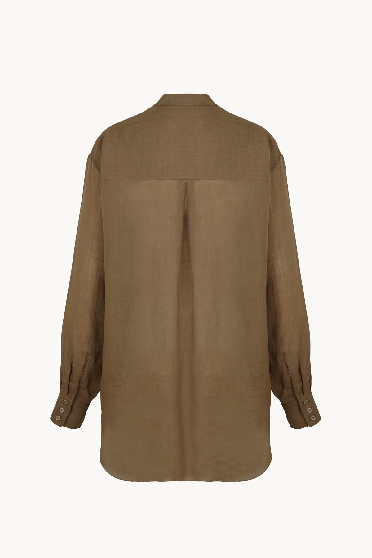 Raoul, mocha ramie shirt
