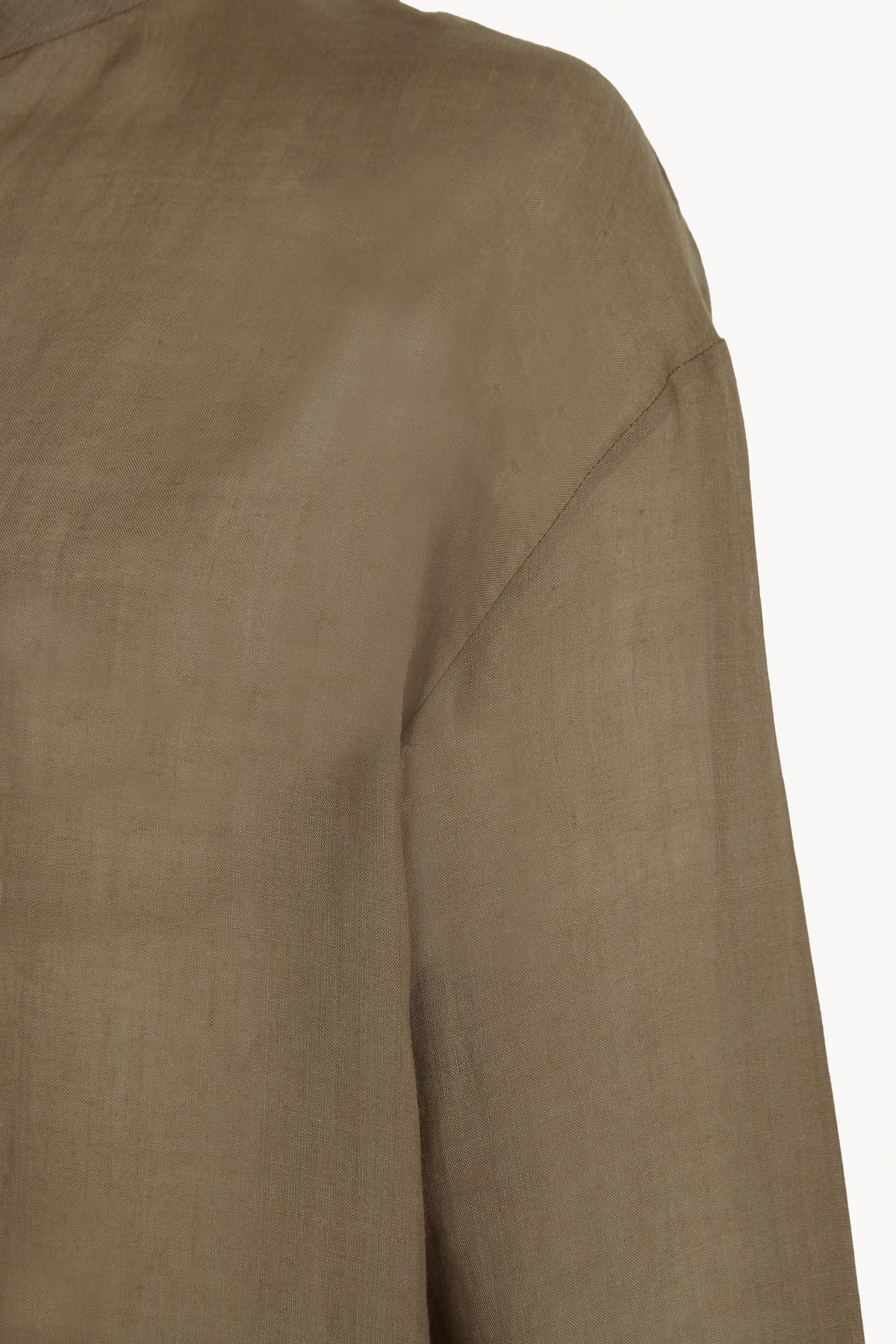 Raoul, mocha ramie shirt