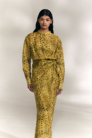 Raoul, camisa de ramio llimona print