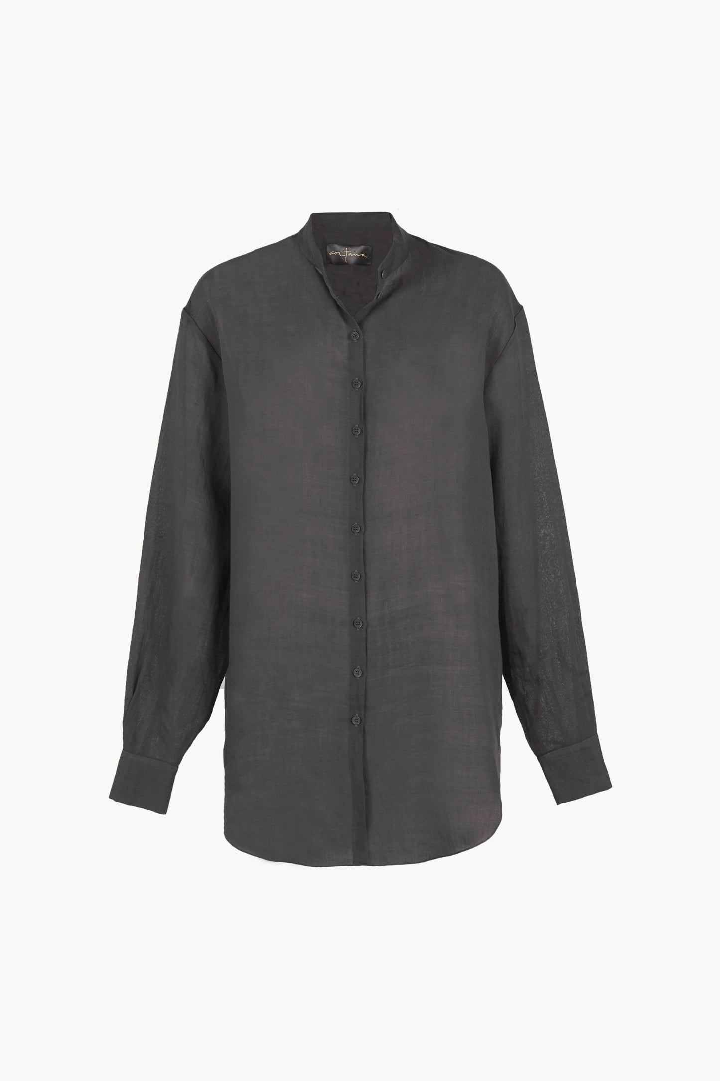 Raoul, shadow blue ramie shirt