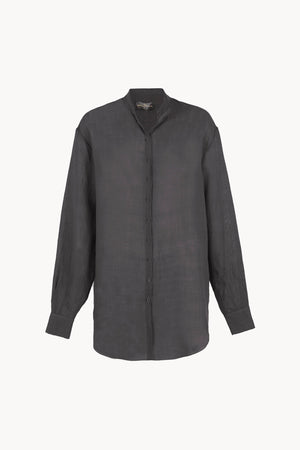 Raoul, shadow blue ramie shirt