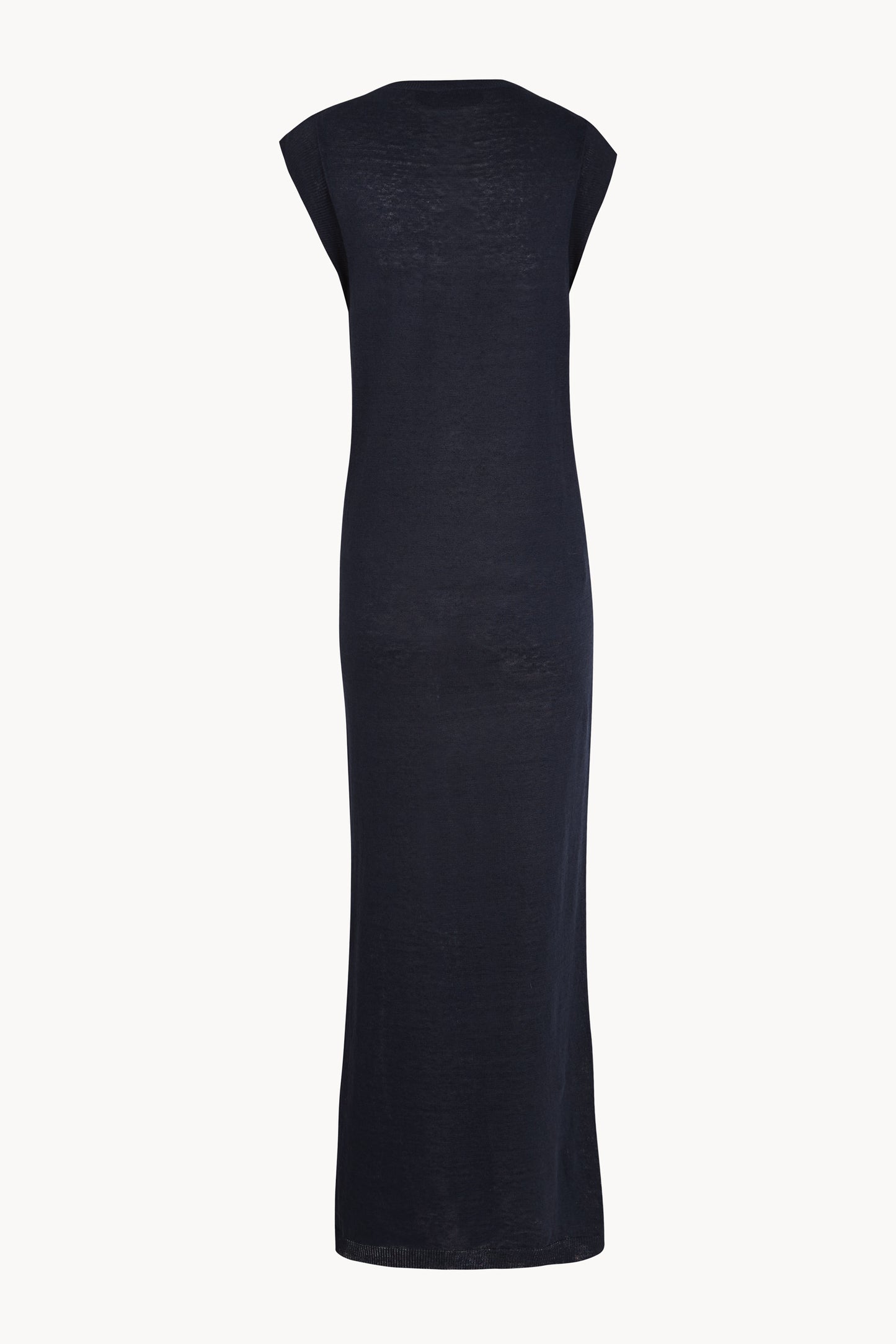Rinen, vestido de punto de lino azul marino oscuro