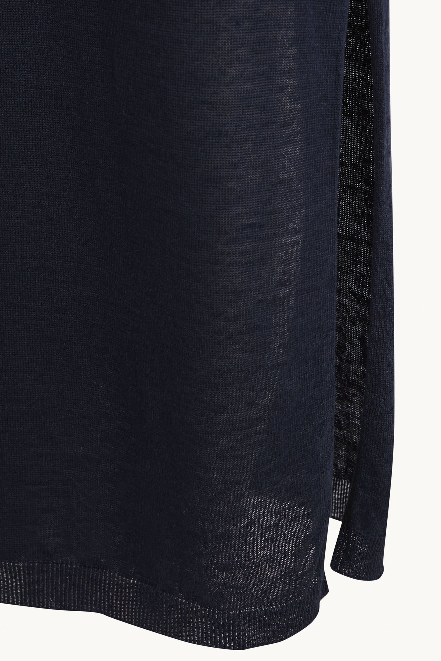 Rinen, vestido de punto de lino azul marino oscuro
