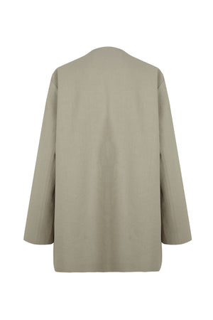 Rocco, jacket in linen and gray virgin wool