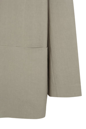 Rocco, jacket in linen and gray virgin wool