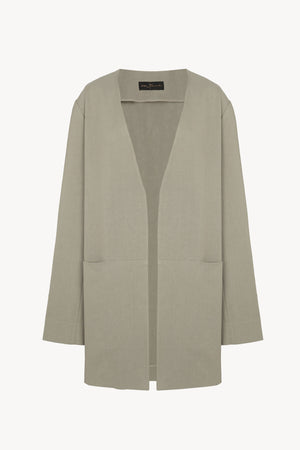 Rocco, jacket in linen and gray virgin wool