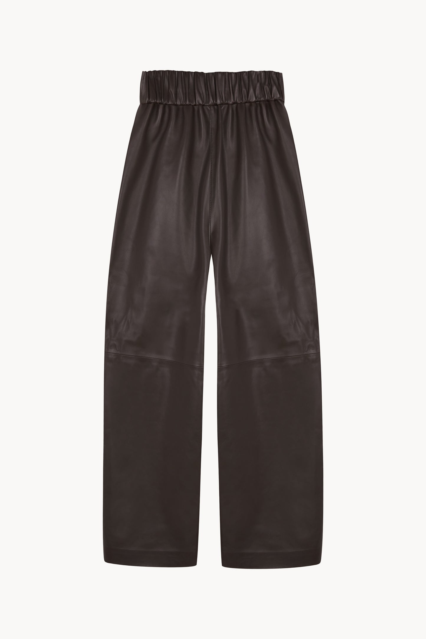 Rocco, pantalon de piel marron oscuro