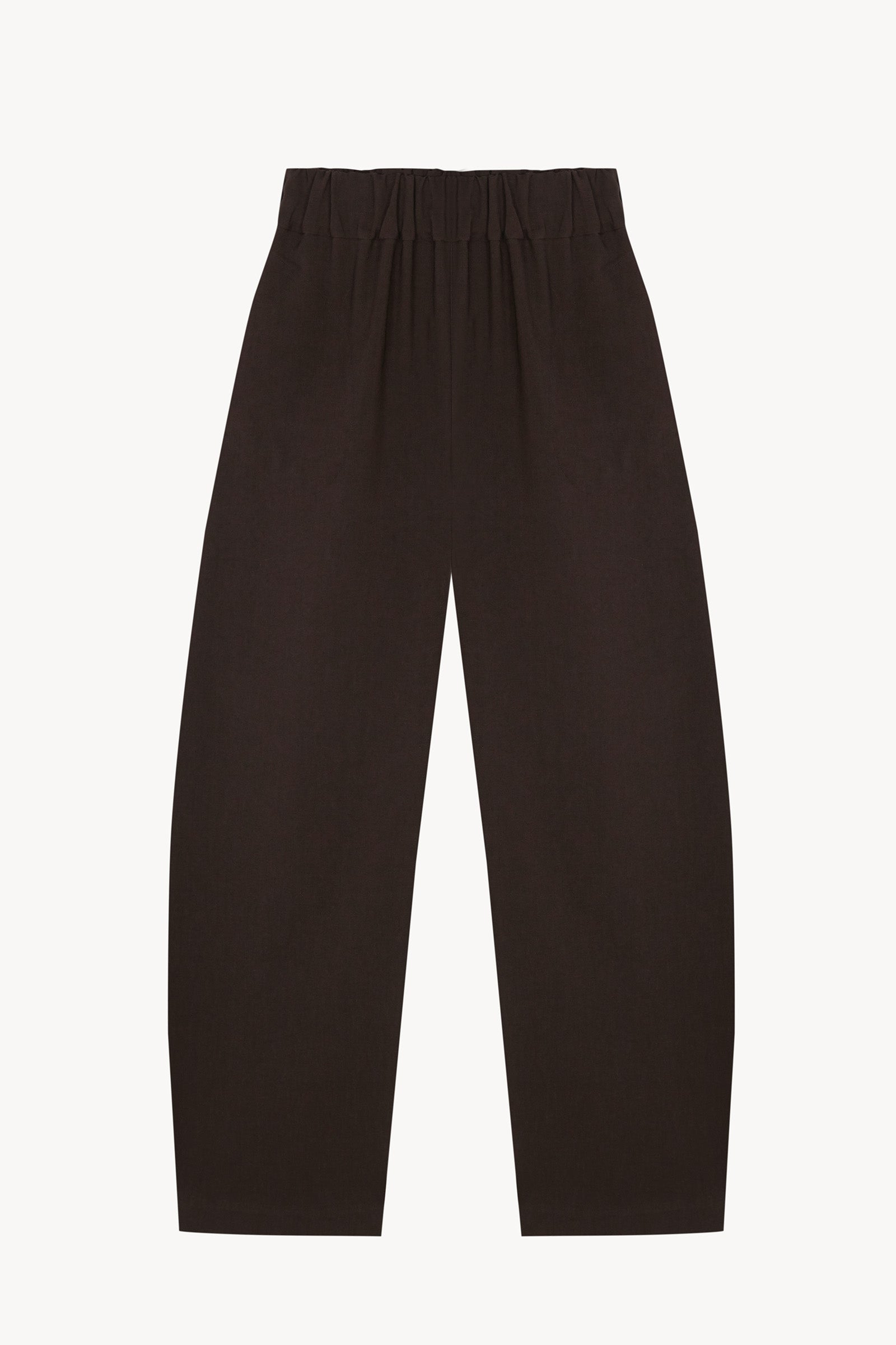 Rocco, chocolate linen and virgin wool pants