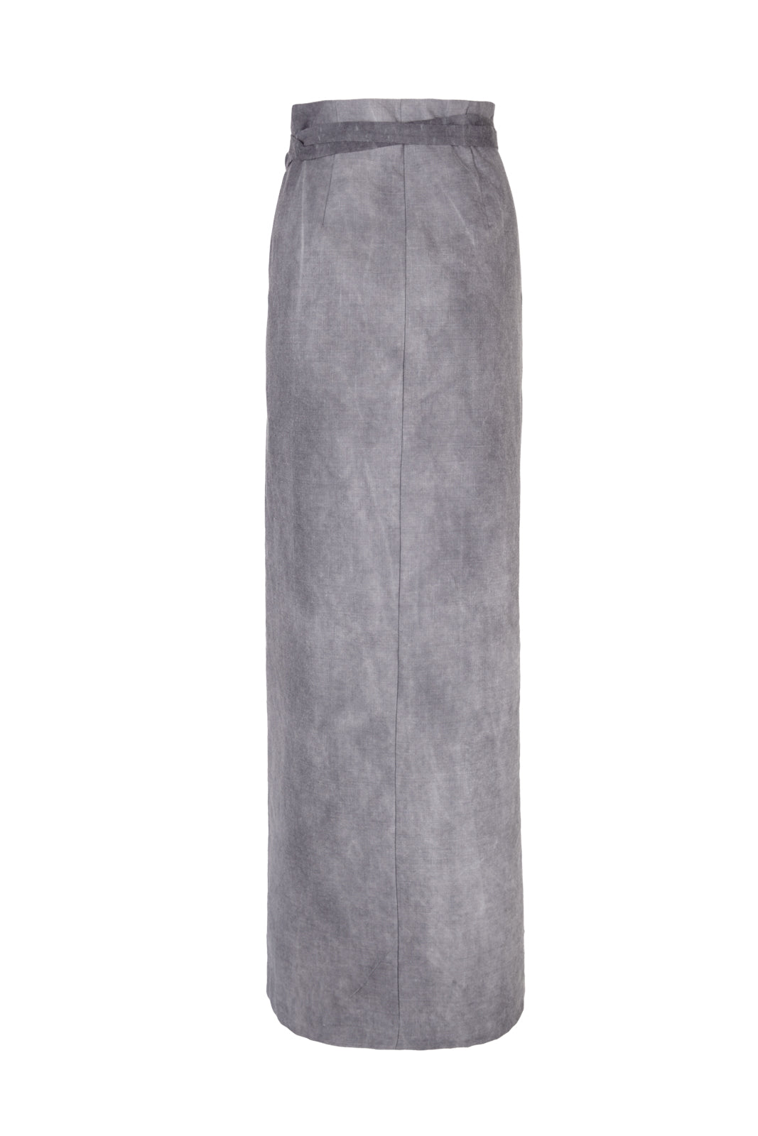 Rocco, lilac maltinto wrap skirt in linen and virgin wool