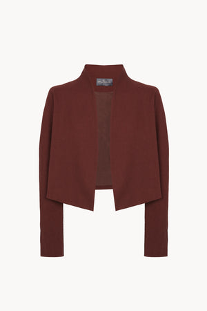 Rodeo, toasted red wool and linen short jacket