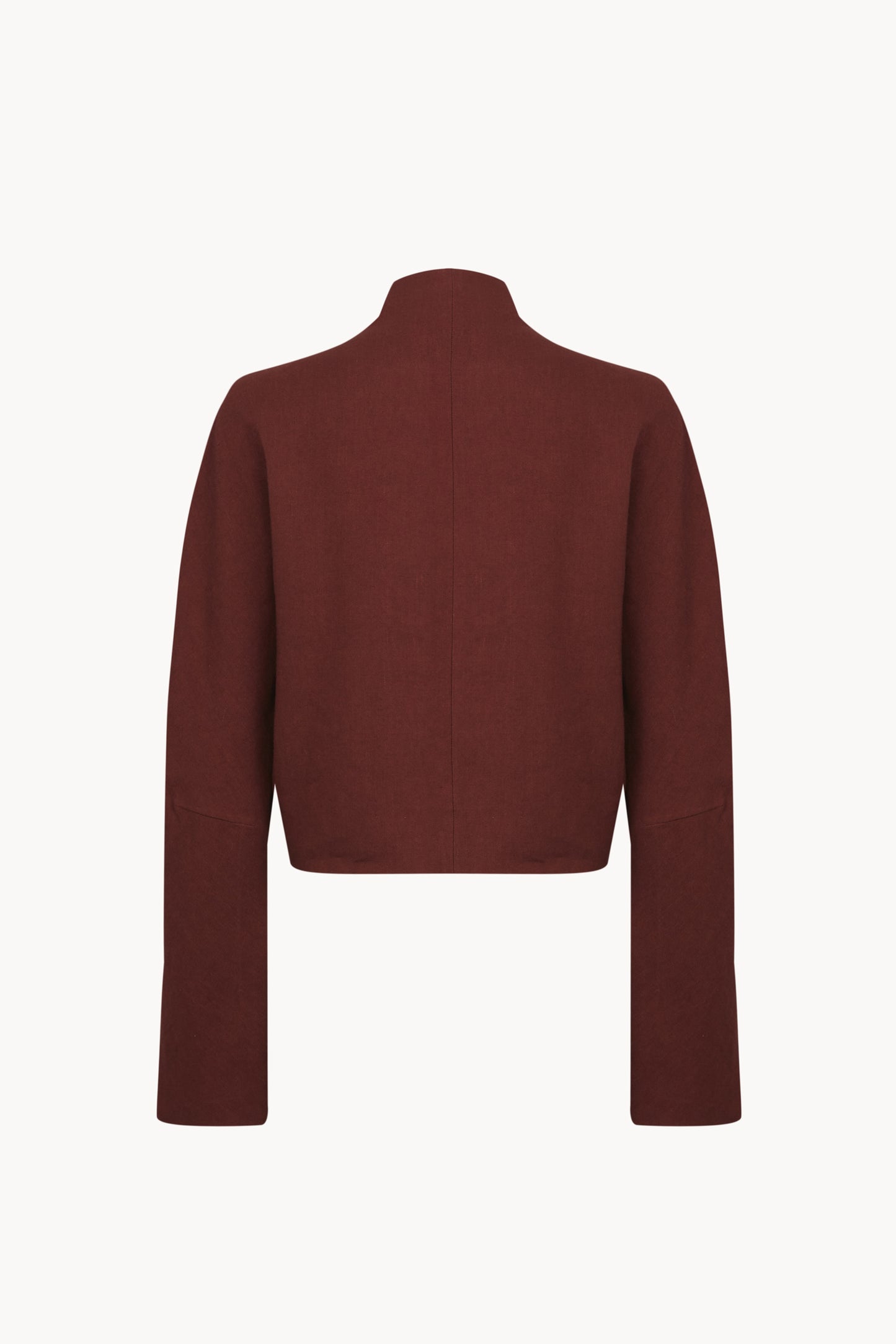 Rodeo, toasted red wool and linen short jacket