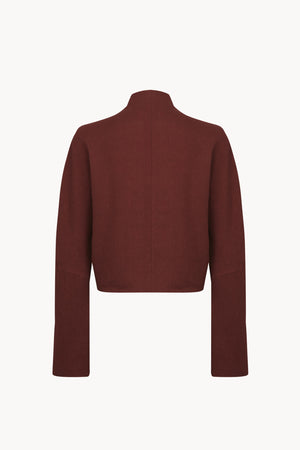 Rodeo, toasted red wool and linen short jacket