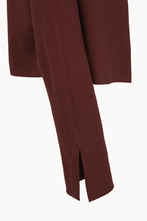 Rodeo, toasted red wool and linen short jacket
