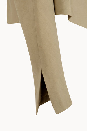 Rodeo, dark beige wool and linen short jacket