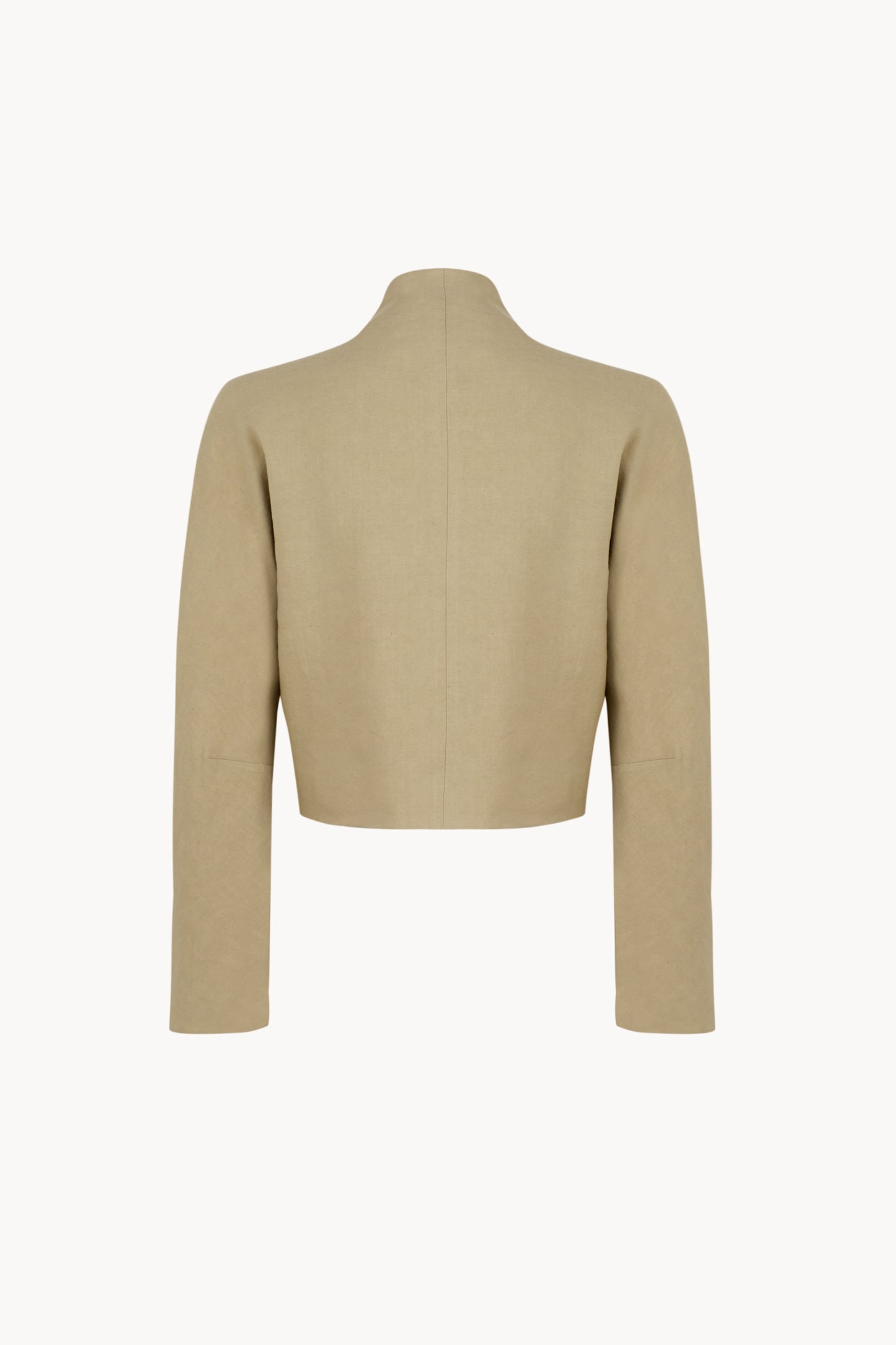 Rodeo, dark beige wool and linen short jacket