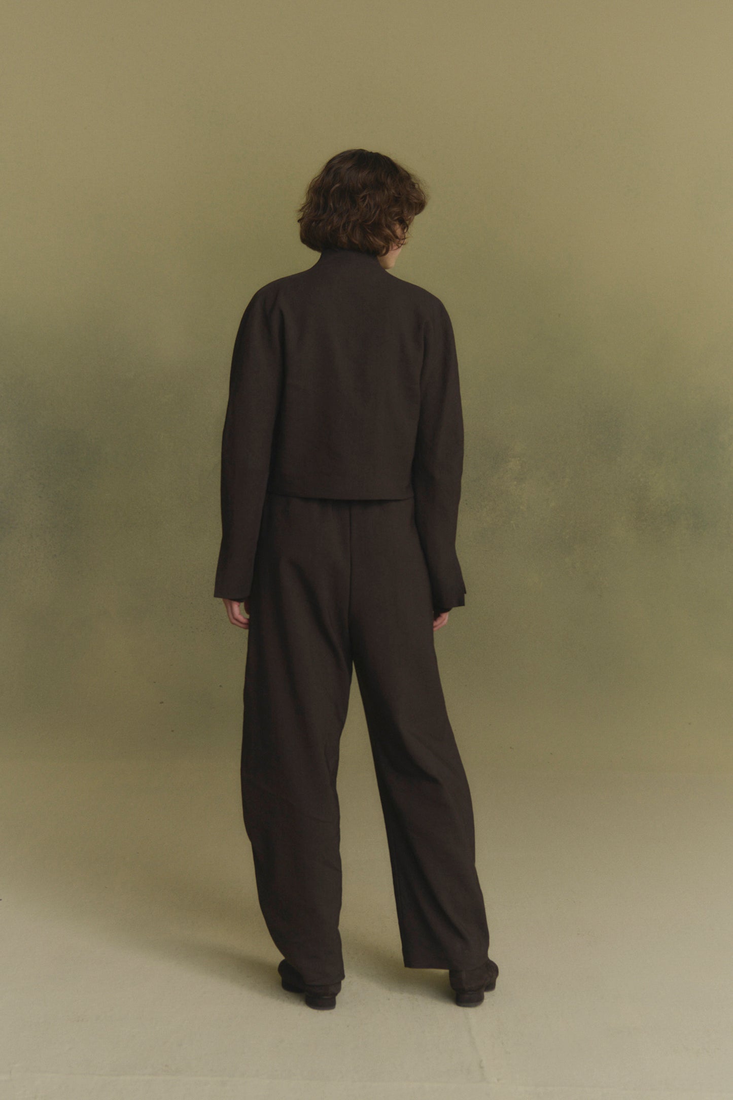 Rocco, pantalon de lino y lana virgen chocolate