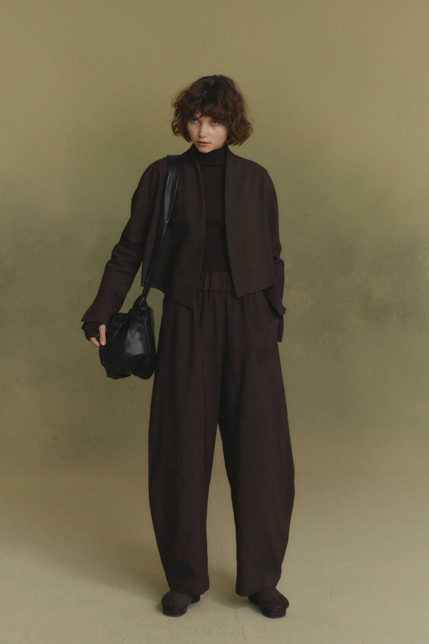 Rocco, pantalon de lino y lana virgen chocolate