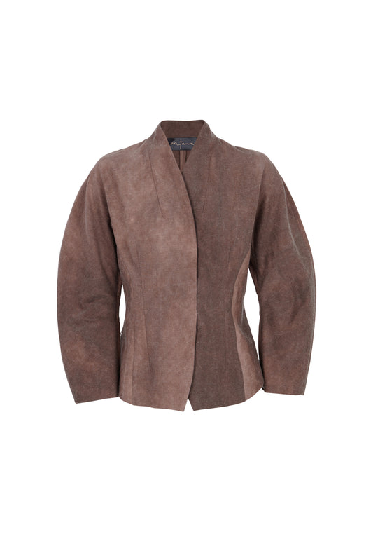 Ruth, fitted fade clay jacket