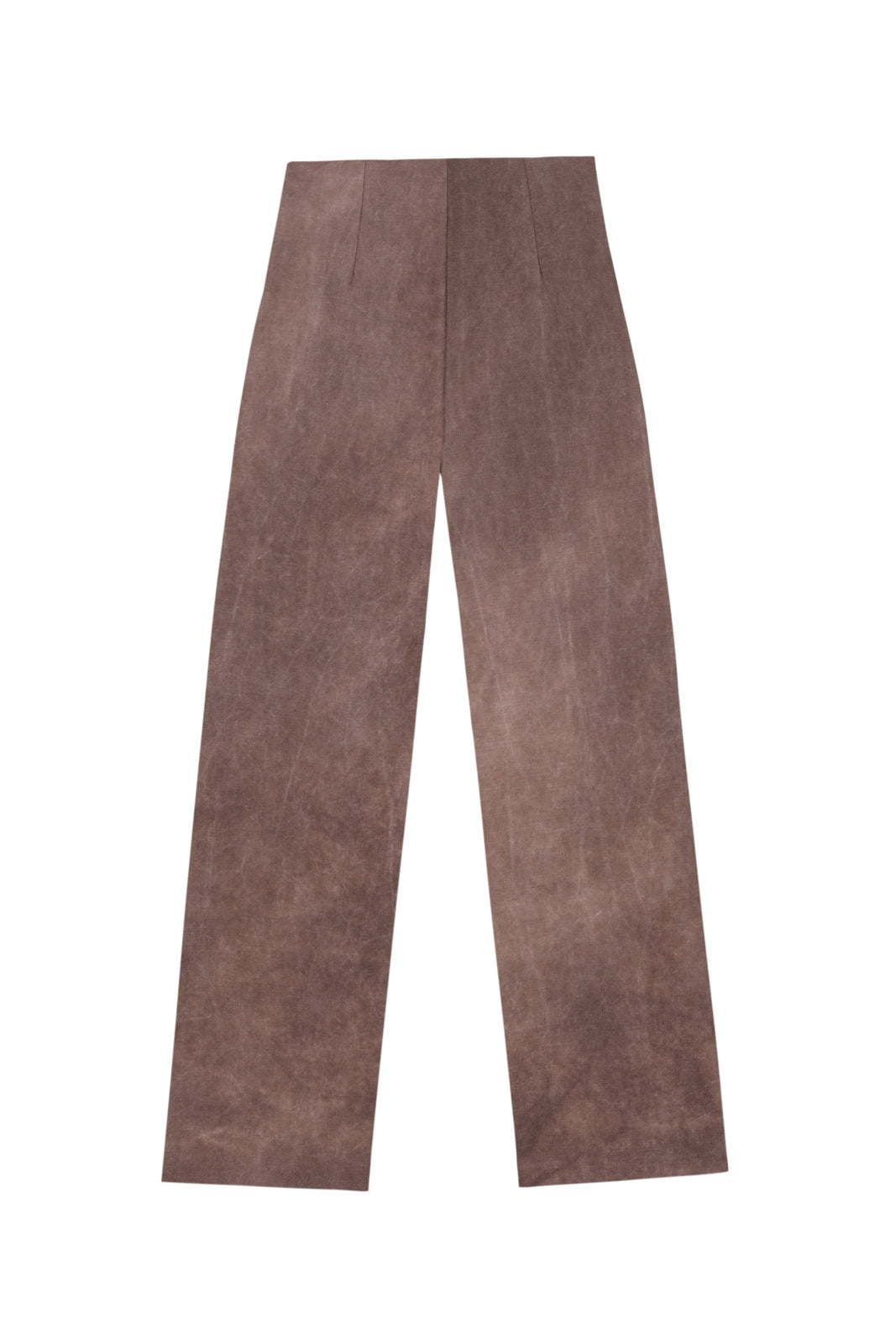 Ruth, pantalon de talle alto fade clay