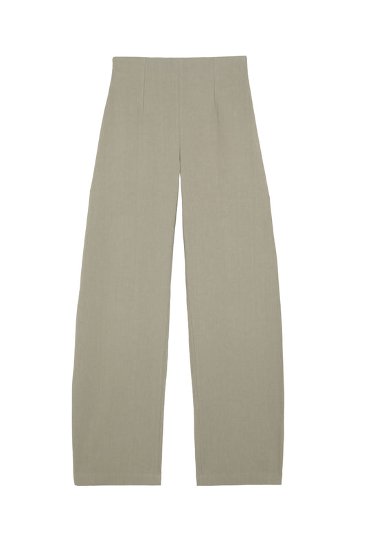 Ruwen, pantalon de talle alto gris