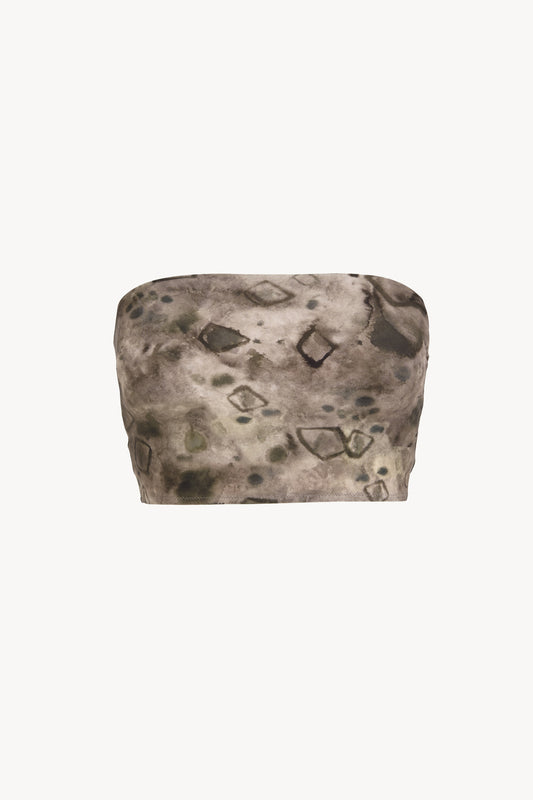 Ryo, bikini bandeau elmas print