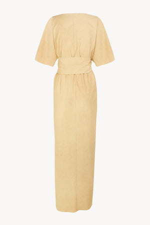 Ryo, vestido de rayas beige maltinto