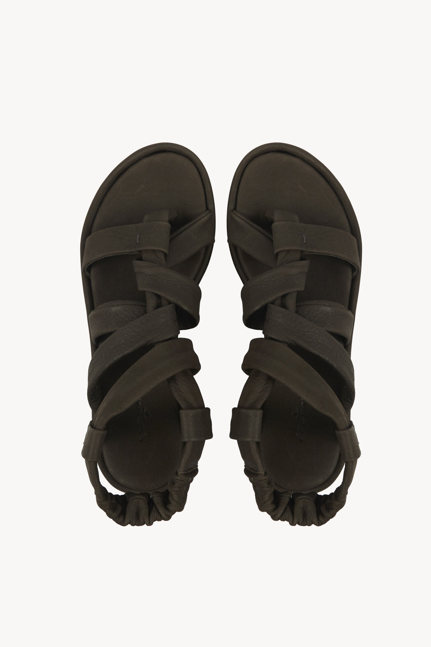 Ryo, dark brown platform sandal