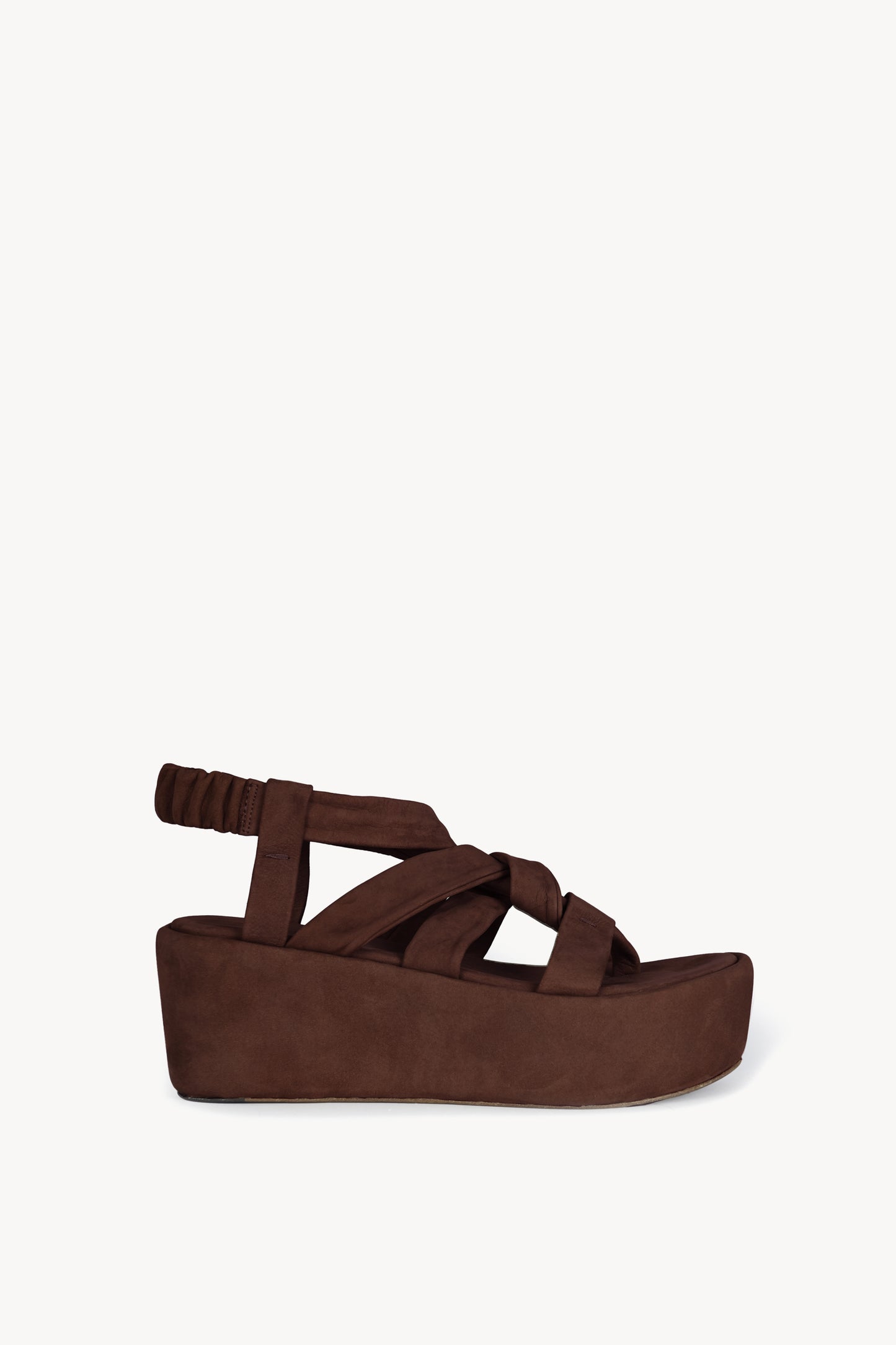 Ryo, sandalia de plataforma granate oscuro