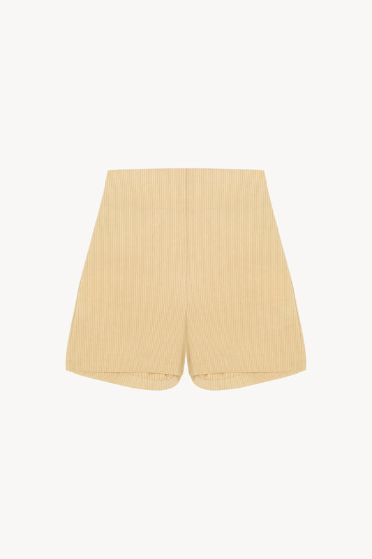 Ryo, shorts de rayas beige maltinto