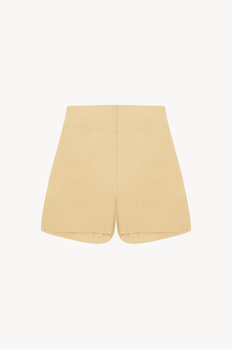 Ryo, shorts de rayas beige maltinto