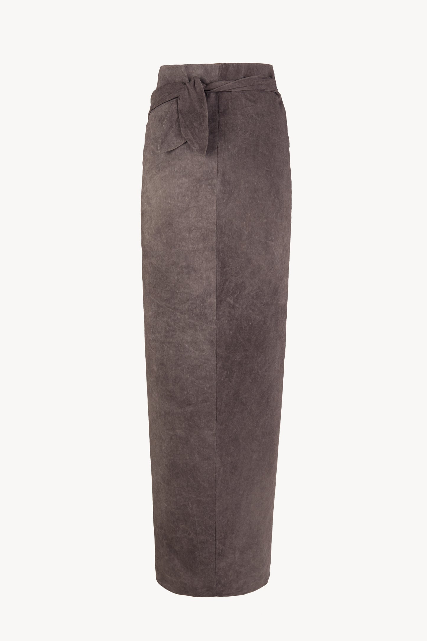 Sabina, falda larga gris malva maltinto