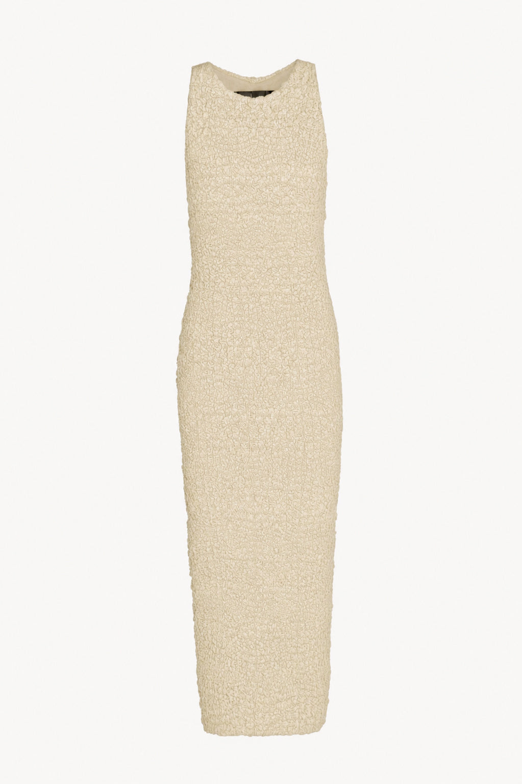Sabine, ivory textured knit midi dress