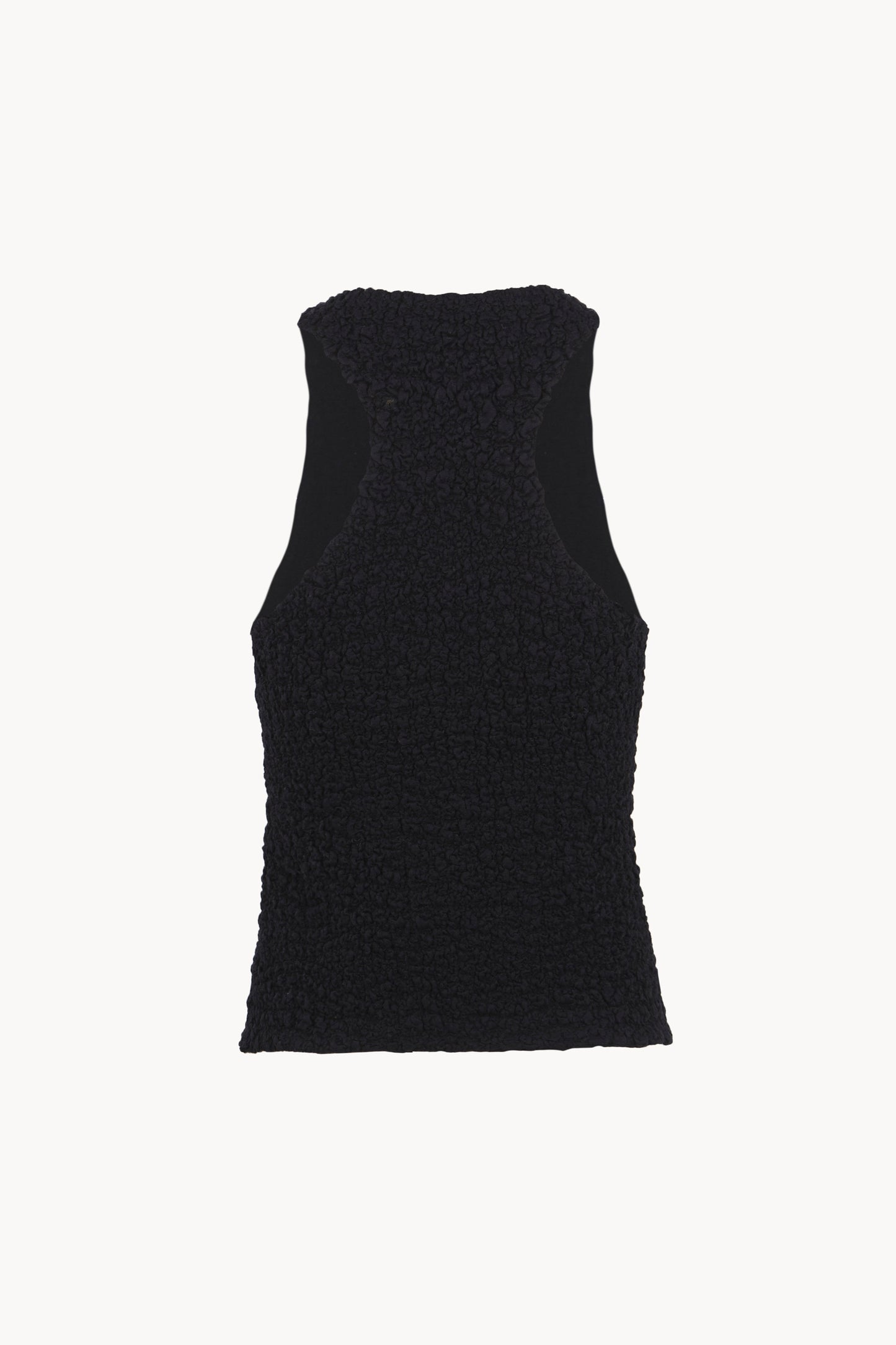 Sabine, black textured knit top