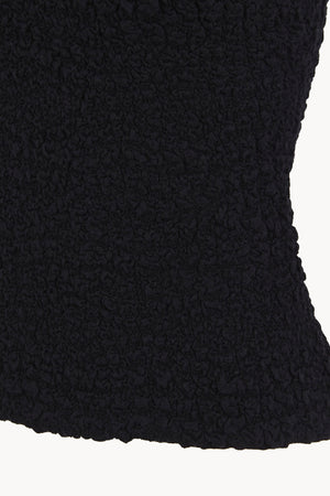 Sabine, black textured knit top