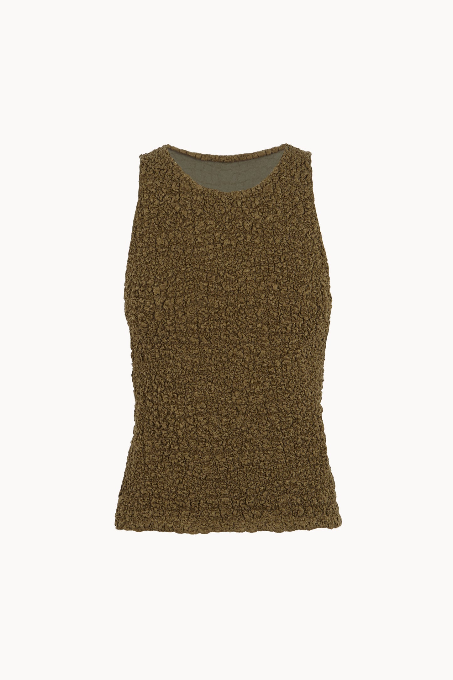 Sabine, khaki textured knit top