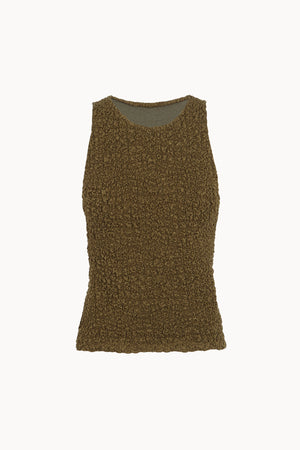 Sabine, khaki textured knit top