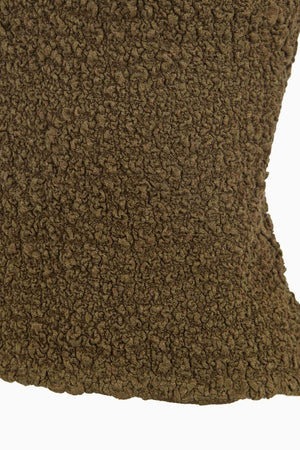 Sabine, khaki textured knit top