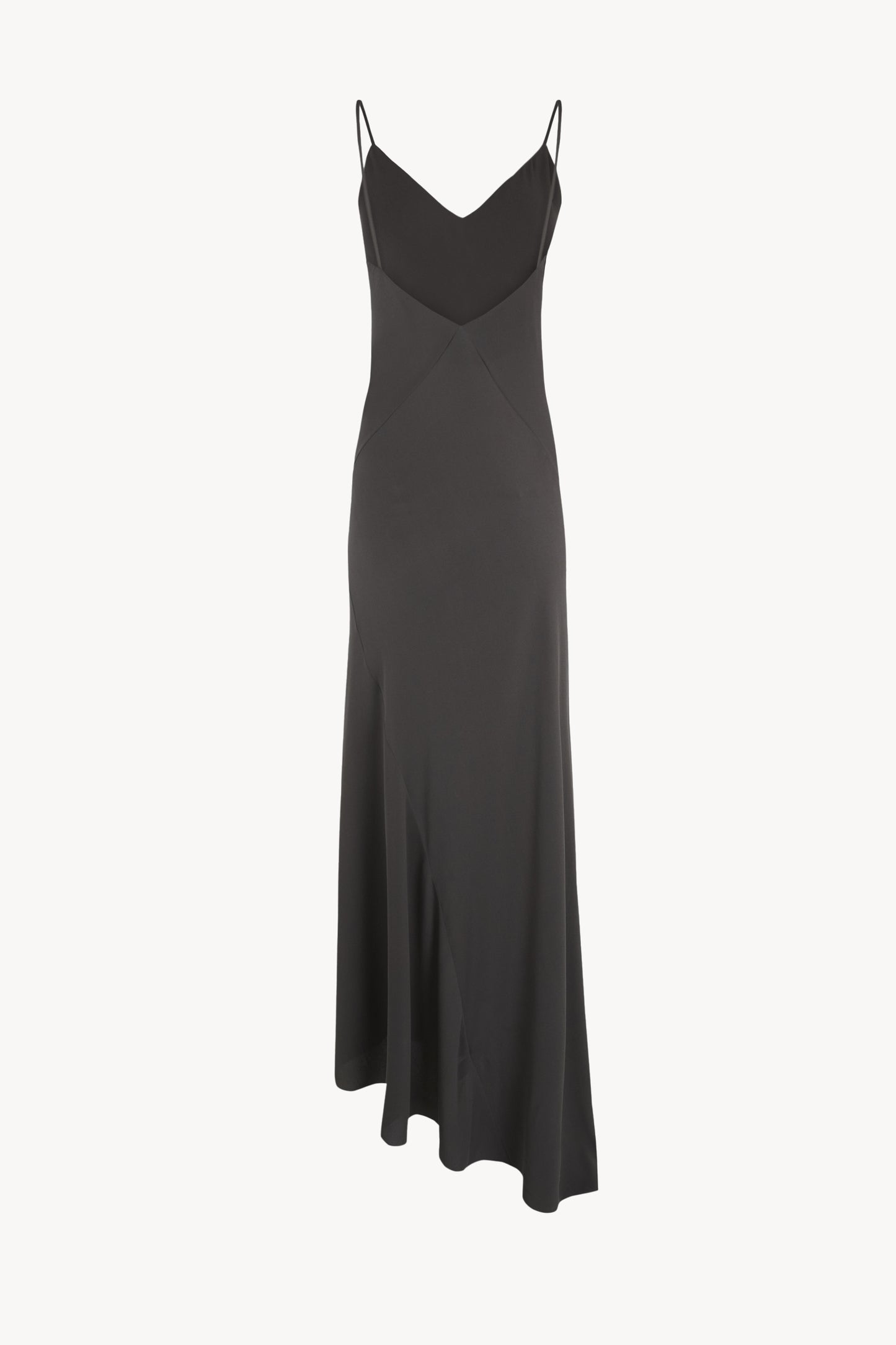 Sabrina, graphite stretch silk dress
